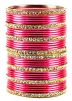 Stone Studded Pink And Golden Indian Traditional  Bangles USA Canada