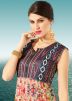 Multicolor Georgette Readymade Tunic