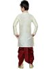 Readymade Cream Art Silk Kids Dhoti Kurta