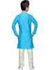 Readymade Turquoise Art Silk Kids Kurta Pajama