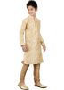 Readymade Cream Art Silk Kids Kurta Pajama