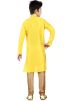 Readymade Yellow Art Silk Kids Kurta Pajama