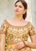 Readymade Yellow Floral Digital Printed Indowestern Gown