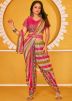 Multicolor Sequinned Dhoti Indo Western Saree With Top