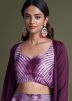 Purple Tie-Dye Printed Palazzo Set