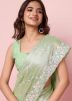 Green Art Silk Saree In Sequins Work