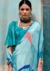 Multicolor Crape Saree In Print