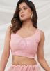 Pink Embroidered Lehenga Choli In Net