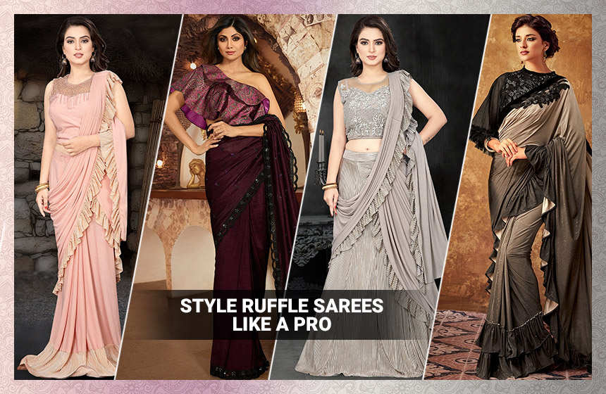 Ruffle Saree Trends That Are Perfect For A Young Fashionista