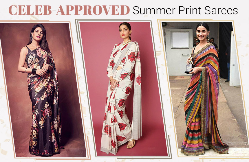 These Quirky Printed Sarees Are Celeb-Approved For A Cool Summer Look