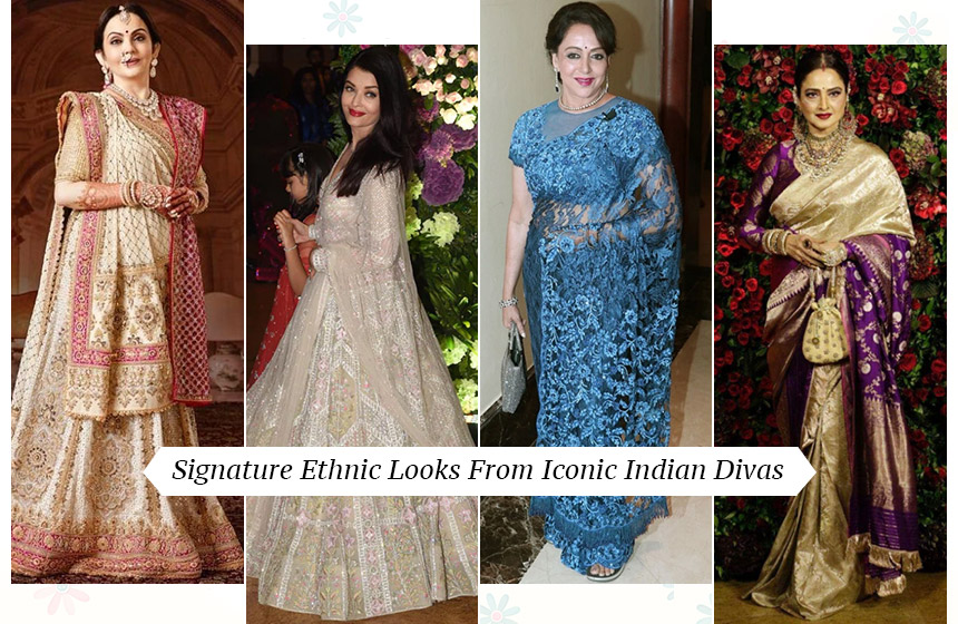 Steal These Signature Ethnic Looks From Iconic Indian Divas