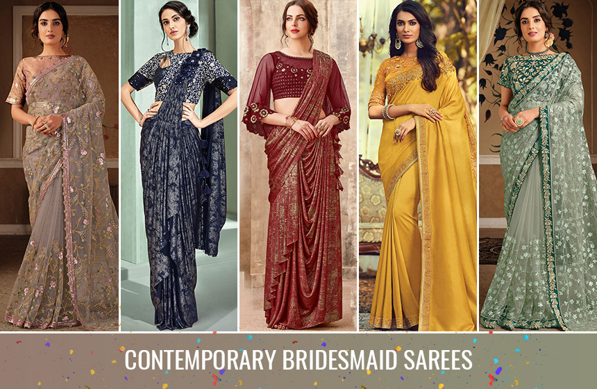 Contemporary Saree Styles To Ace Your Bridesmaid Look