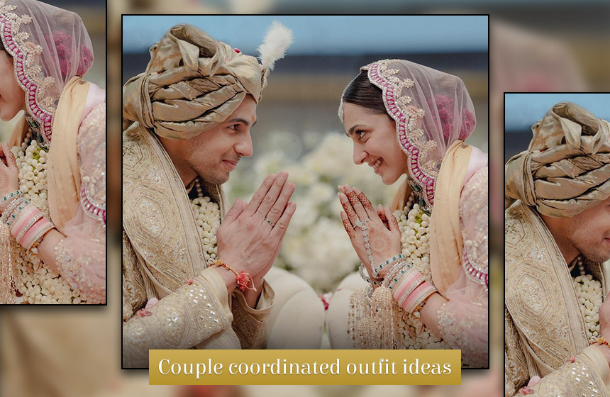 Tips and tricks to coordinate bride and grooms outfits