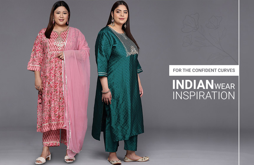 Plus Size Style Ideas for Women in Indian Wear