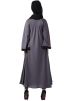 Readymade Grey Hand Embroidered Abaya 