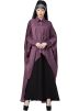 Readymade Purple Shirt Style Kaftan With Abaya