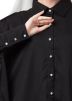 Readymade Black Shirt Style Kaftan With Abaya