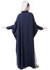 Readymade Blue Shirt Style Kaftan With Abaya