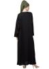 Readymade Black Front Open Black Abaya