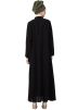 Black Readymade Chinese Collar Abaya