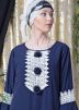 Readymade Layered Bell Sleeved Blue Abaya