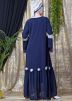 Readymade Layered Bell Sleeved Blue Abaya