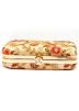 Cream Floral Embroidered Clutch With Chain Strap