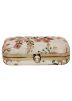 Embroidered Cream Silk Frame Box Clutch