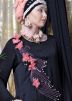 Readymade Black Applique Work Abaya