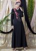 Readymade Black Applique Work Abaya