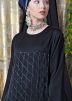 Readymade Black Hand Embroidered Abaya