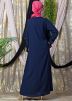 Readymade Blue Frilled Style Crape Abaya 