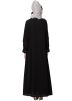 Readymade Frilled Style Black Crape Abaya