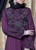 Purple Readymade Hand Embroidered Abaya