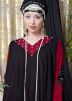 Readymade Twin Layered Black and Maroon Abaya