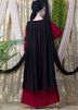 Readymade Twin Layered Black and Maroon Abaya