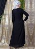 Readymade Black Embroidered Crape Abaya