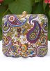 Printed Multicolor Art Silk Square Clutch