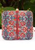 Multicolor Printed Art Silk Square Clutch