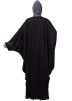 Black Readymade Sequined Kaftan Style Abaya