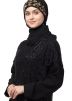 Readymade Black Twin Layered Embroidered Abaya