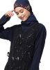 Blue Readymade Twin Layered Embroidered Abaya