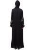 Black Readymade Stone Embellished Abaya