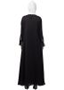 Black Readymade Beads Embroidered Abaya