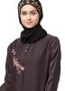 Brown Readymade Pocketed Abaya