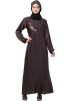 Brown Readymade Pocketed Abaya