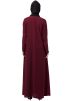 Maroon Pocketed Readymade Abaya