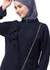 Blue Overlapped Readymade Abaya