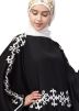 Black Resham Embroidered Readymade Kaftan