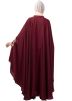 Maroon Readymade Thread Embroidered Kaftan